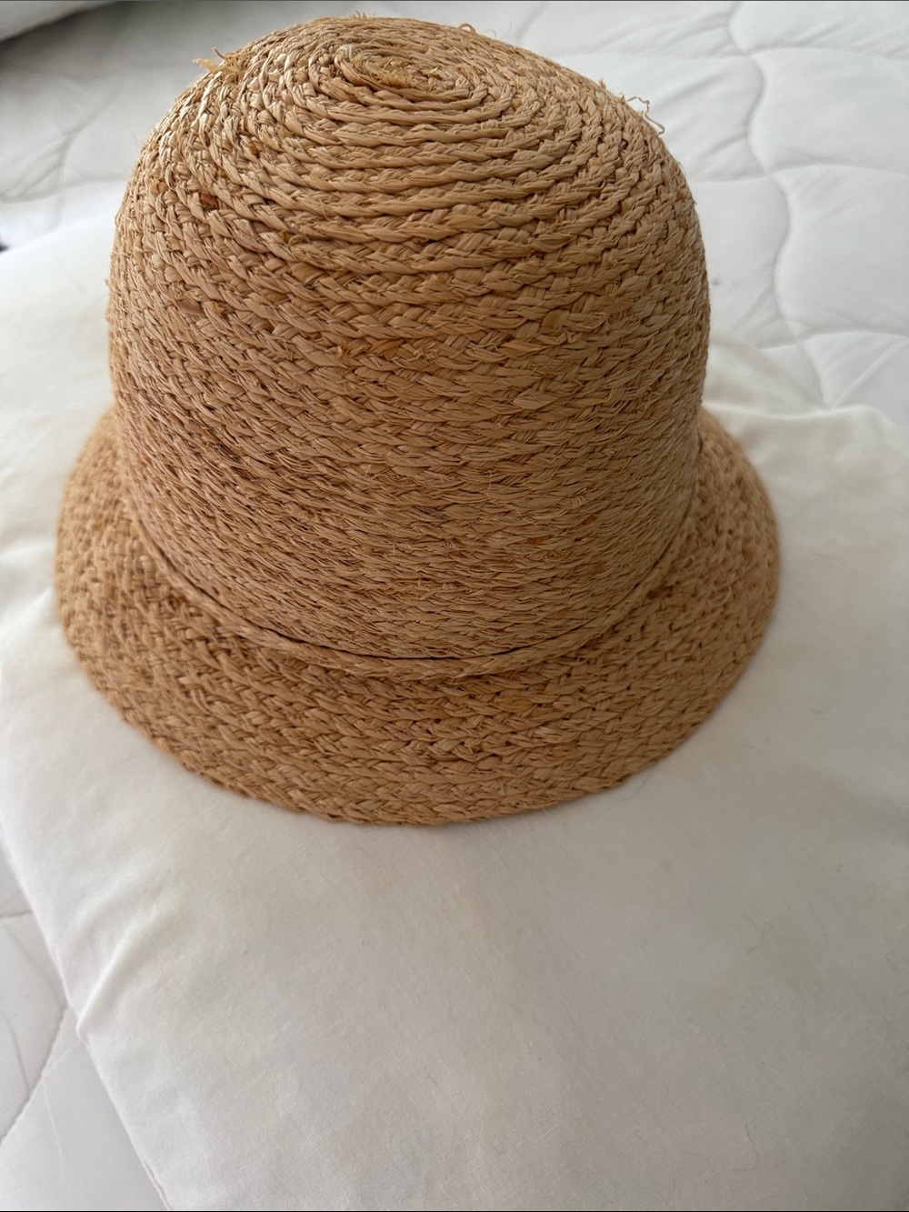 Woven Straw Bucket Hat for Women - Natural Tan